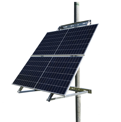 2-Module Large Format Side of Pole Mount – Clean Energy Catalog